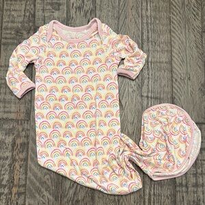 Little Sleepies Pink Rainbow Print Sleep Sack